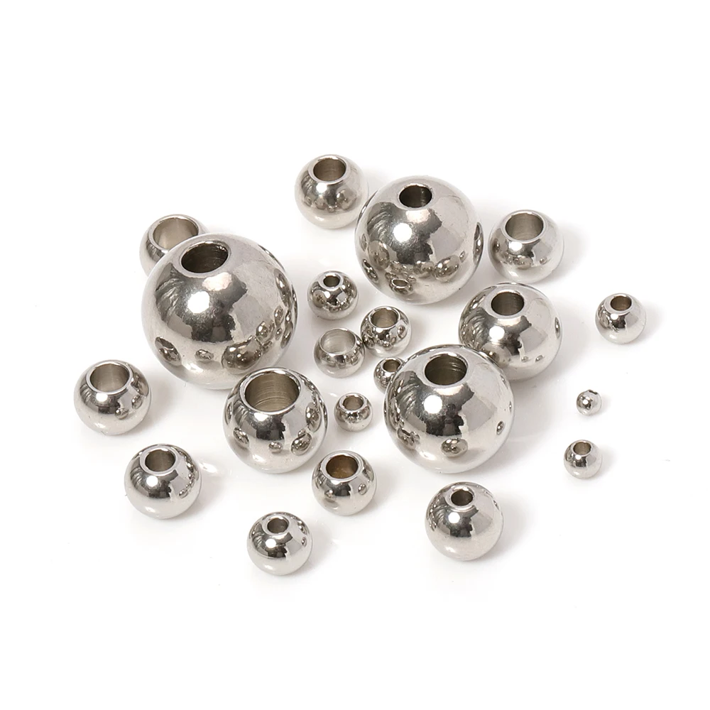 

Stainless Steel Balls Beads Dia 3/4/5/6/7/8/9/10/11/12/12.7/14/15/16/17/18/19mm Drilling Bore Spacer Beads Smooth Ball