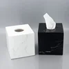 Nordic Modern Natural Marble Tissue Box Black Rectangular Light Luxury Paper Box Home Hotel Model Room Creativity Crafts 3