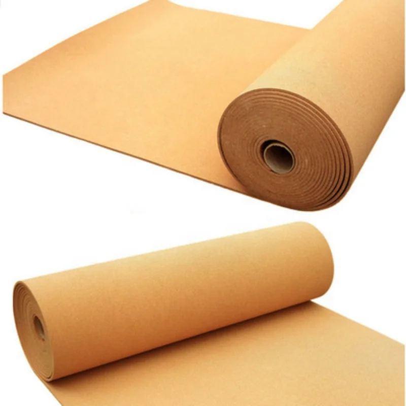 2MM  Good Quality Natural Cork Rolls Flooring Underlayment Cork Pad