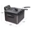 5Qt Dual Basket Pro Fry Immersion Element Black Deep Fryer 05489 Electric Deep Fryer .USA.NEW 6