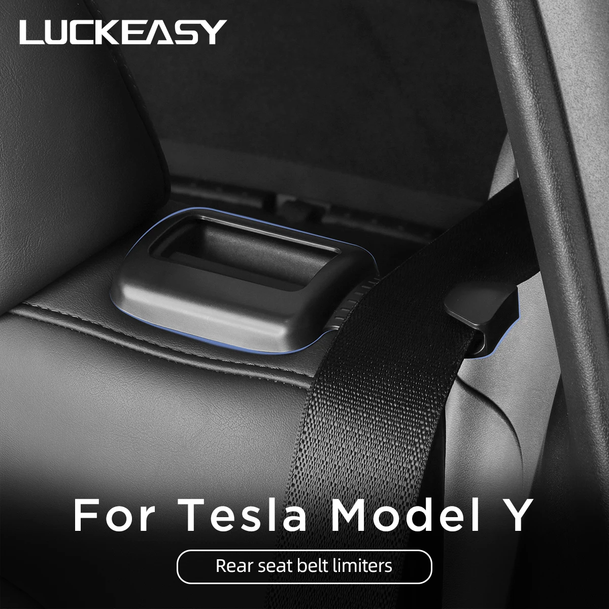For Tesla Model Y Seat Belt Holder Car Interior Accessories Rear Seat Belt Guide Limiter Seat Belt Buckle Protector 2021-2023