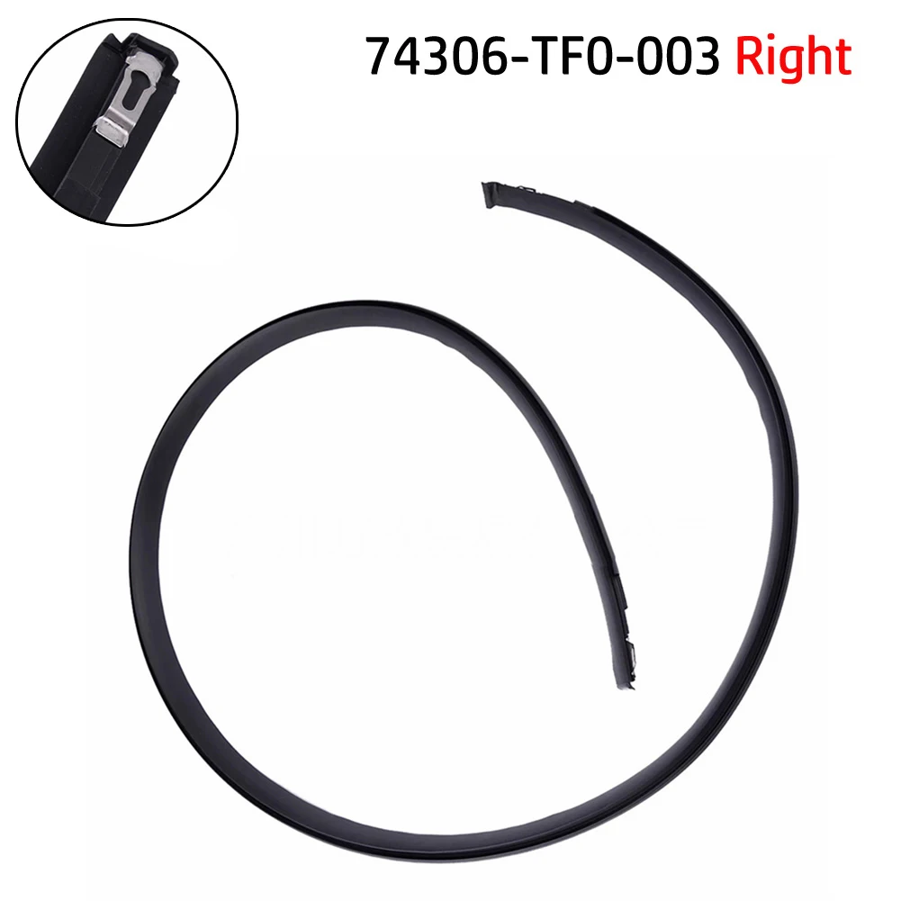 74306 TF0 003 74306TF0003 지붕 몰딩 트림, 블랙 핏, 사이드 루프 트림, 인테리어 트림, 고무 및 메탈 ...