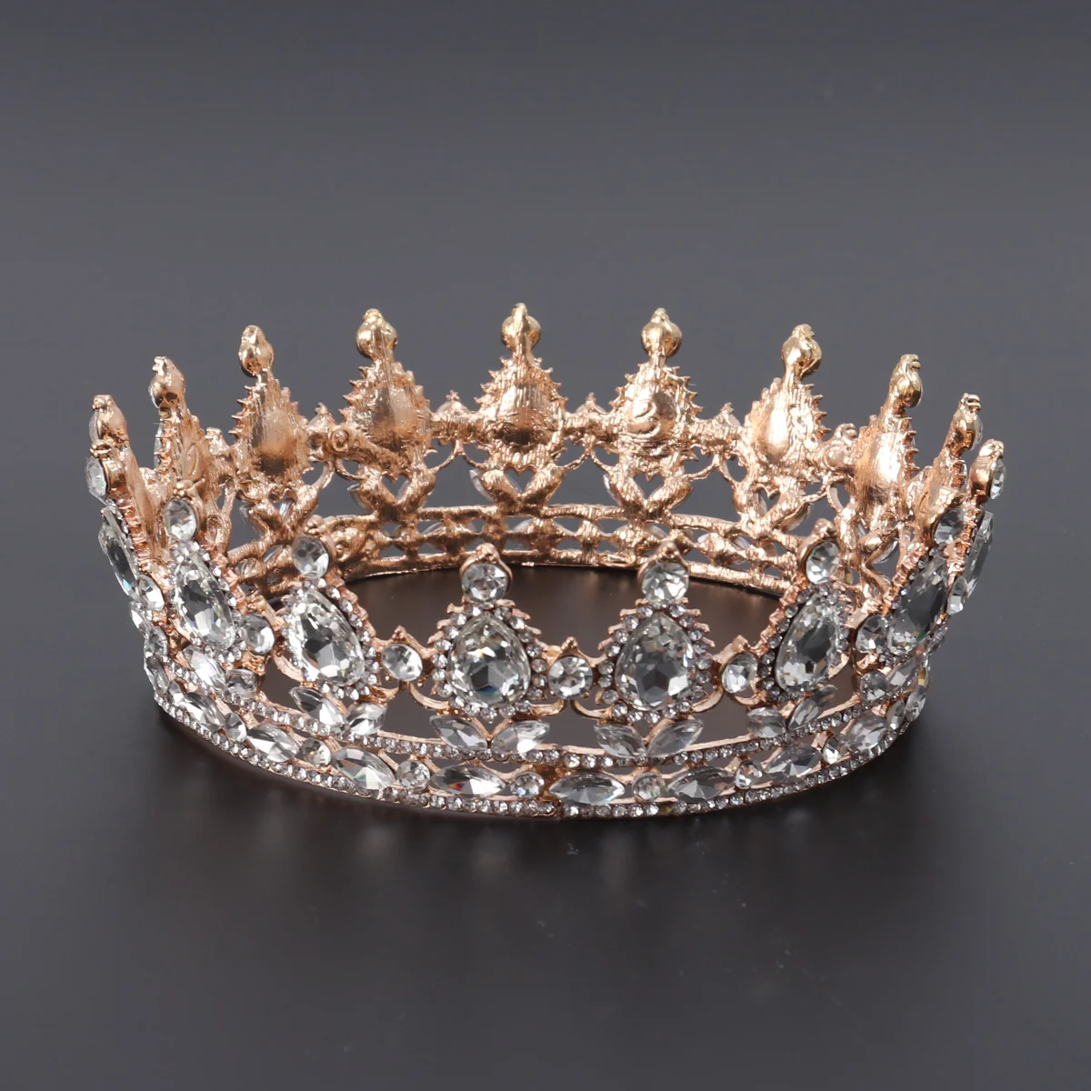 

Engagement Headpiece Tiara Crown for Wedding Women Heart-shaped Bling and Tiaras