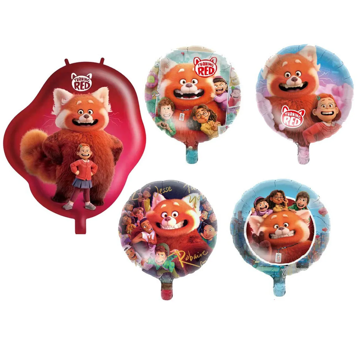 Turning Red Balloon Cartoon Animation Aluminum Film Balloon Children's Toys  Birthday Party Decoration For Home - Ballons & Accessories - AliExpress