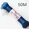 50M Washing Lines Long Rope Drying Clothes Hangers Steel Wire Lines PVC Camping Outdoors Garden Travel Supplies for Clothesline 4