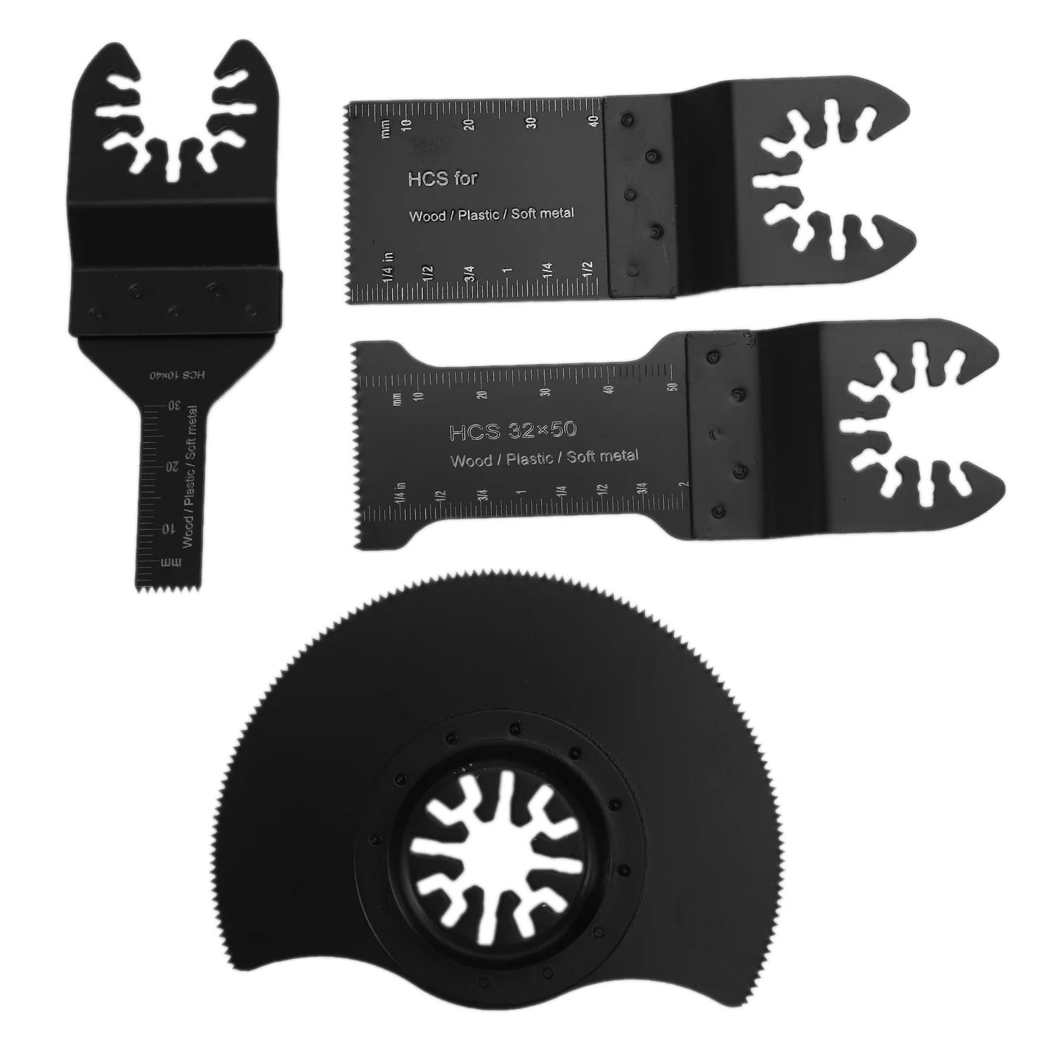 

4Pcs/Set Oscillating Saw Blades Accessories Multi Tool Saw Blades Power Wood Cutting Tool Bits