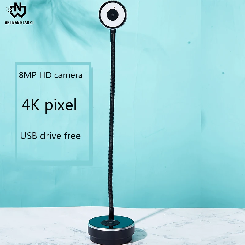 

8MP HD 4k camera, multi-function button use, 360° adjustment lens direction, suitable for a variety of purposes. Video confer