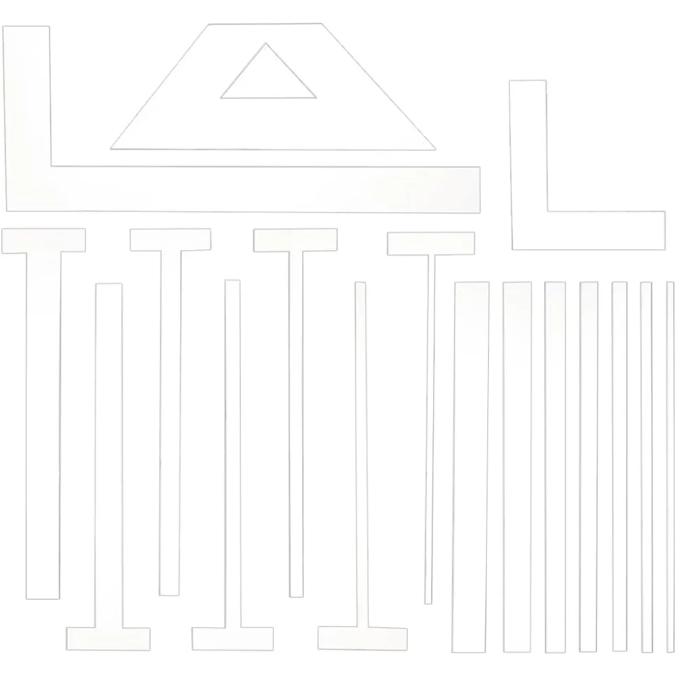 Set 17 Pezzi Per Rilegatura Libri In Acrilico - Strumenti Chiari Per Creare Dorsi - Foto 8