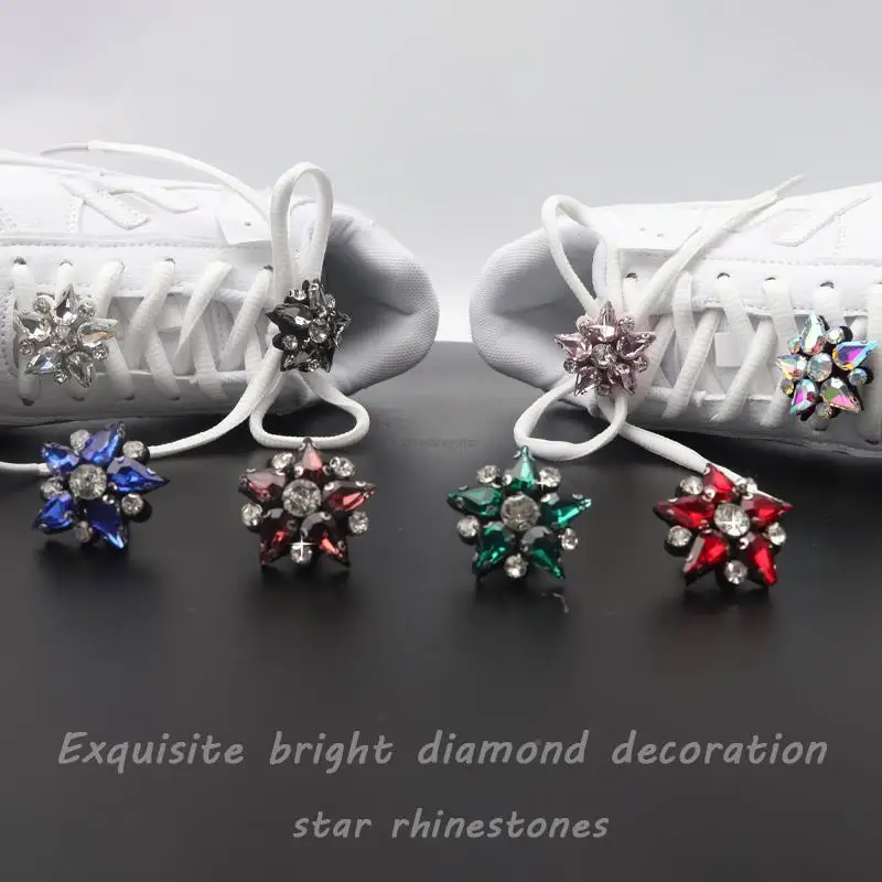 

Luxurious Rhinestones Shoe Decoration Colorful Gems Shoe Charms DIY Pearl Sneaker Shoelaces Diamond Buckles Shoes Accesories 1PC