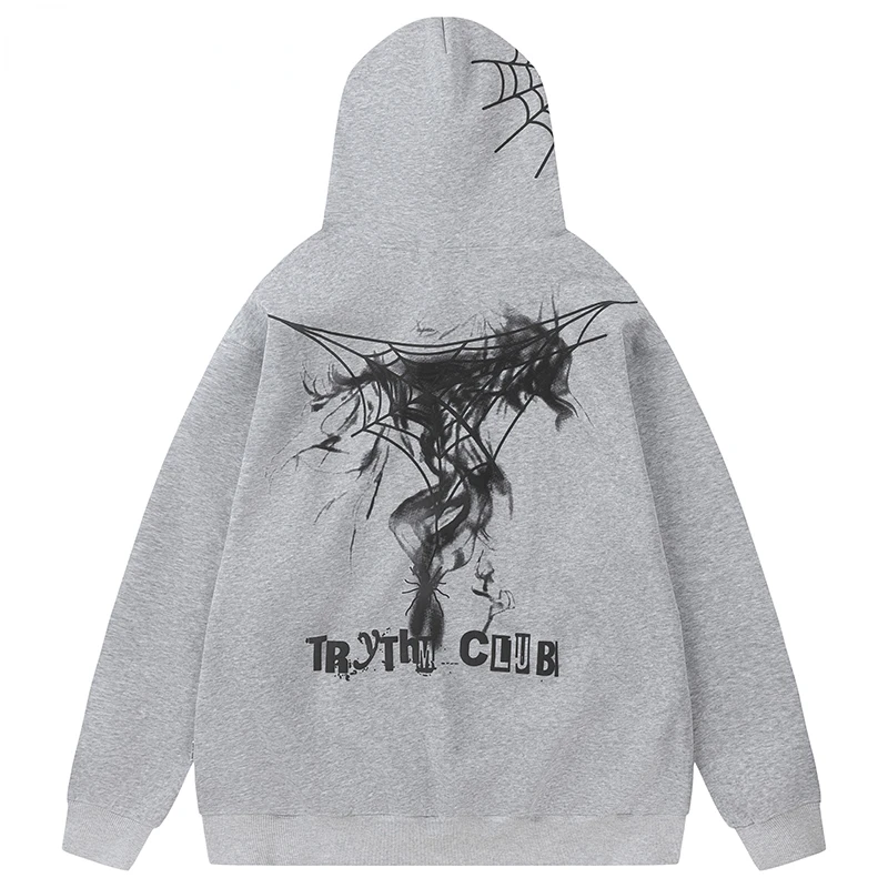 

Autumn Men Oversized Pullover Hoodies Hip Hop Darkness Graphic Print 2023 Streetwear Harajuku Fashion Casual Hooded Sweatshirts