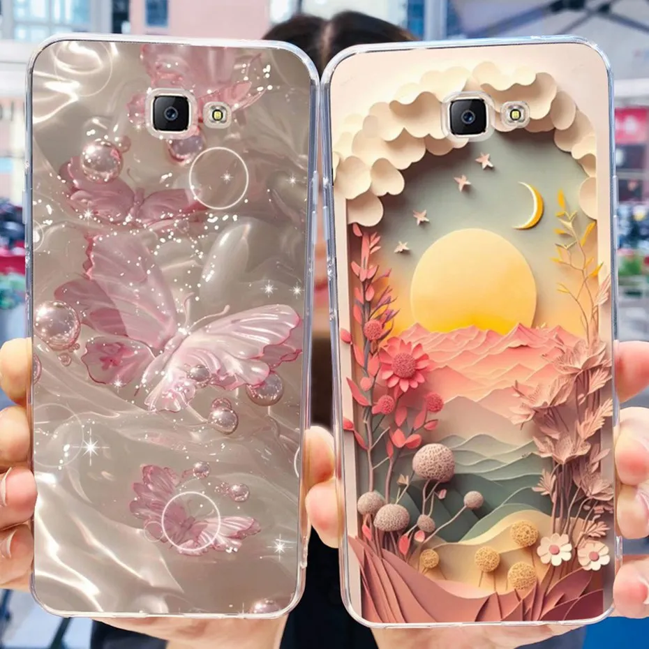 Charming Painted Soft Silicone Phone Case Cover – Artistic Design TPU Protective Case