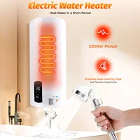 Chauffe-eau sans réservoir 60L avec affichage numérique, entièrement automatique, étanche, chauffage rapide, économie d'eau, gain de place 3
