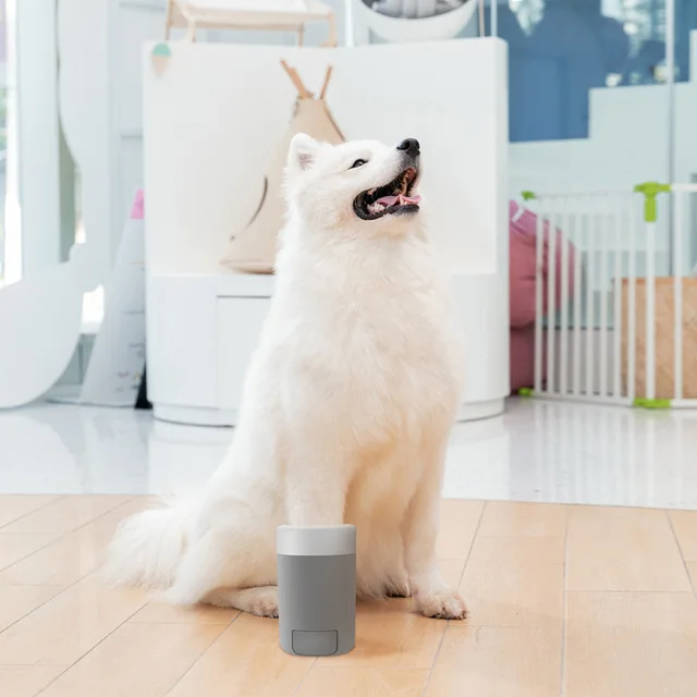 Automatic Pet Foot Washing Cup Dog Paw Cleaner Brush Intelligent Foot Bath Grooming Tool for Small Dogs Cats Cleaning 2