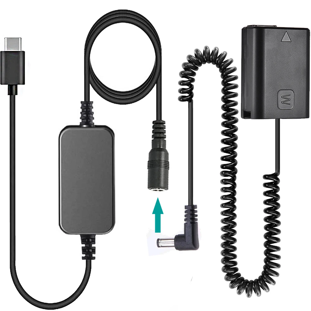 Pd Usb-C Ac-Pw20 Dc Accoppiatore Fw50 Batteria Fittizia Per Sony Alpha A7 M4 7R 7S Nex 3 3N 5 Slt A33 A55 A37 A3500 A5000 A6500 A6300 Qx1