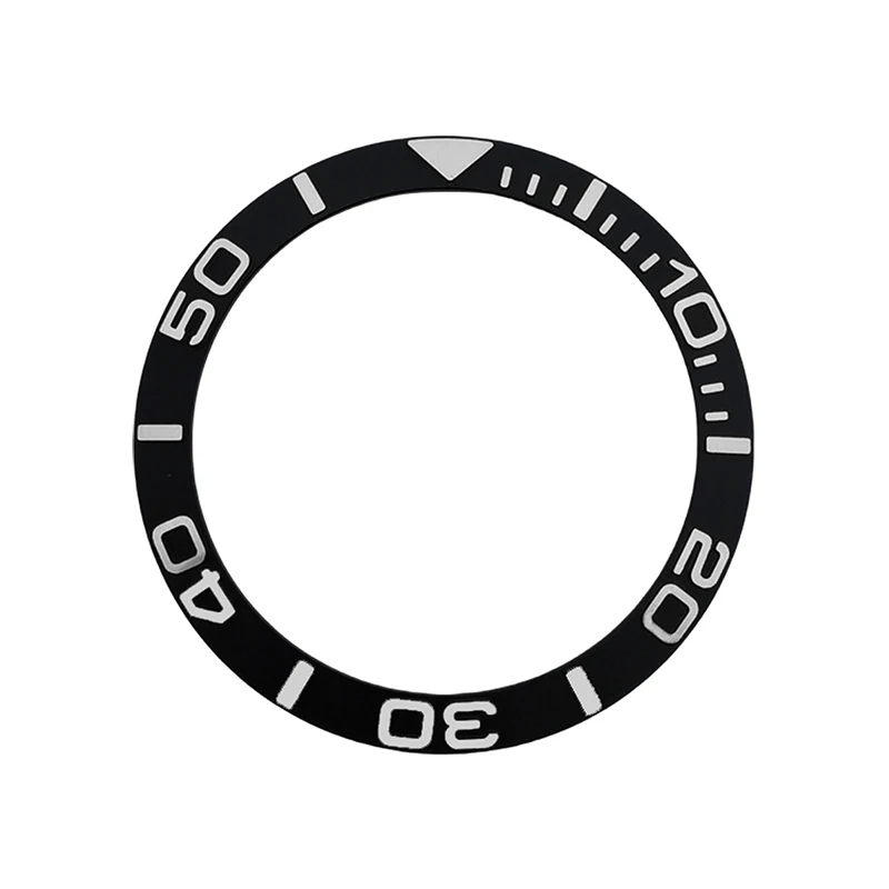 Mod 38 mm x 30,6 mm abgeschrägter Lünetteneinsatz SKX007 Aluminium-Lünetteneinsatz passend für SKX007 SKX009 SRPD SUB Uhrenring-Zubehörteile – Detail 7