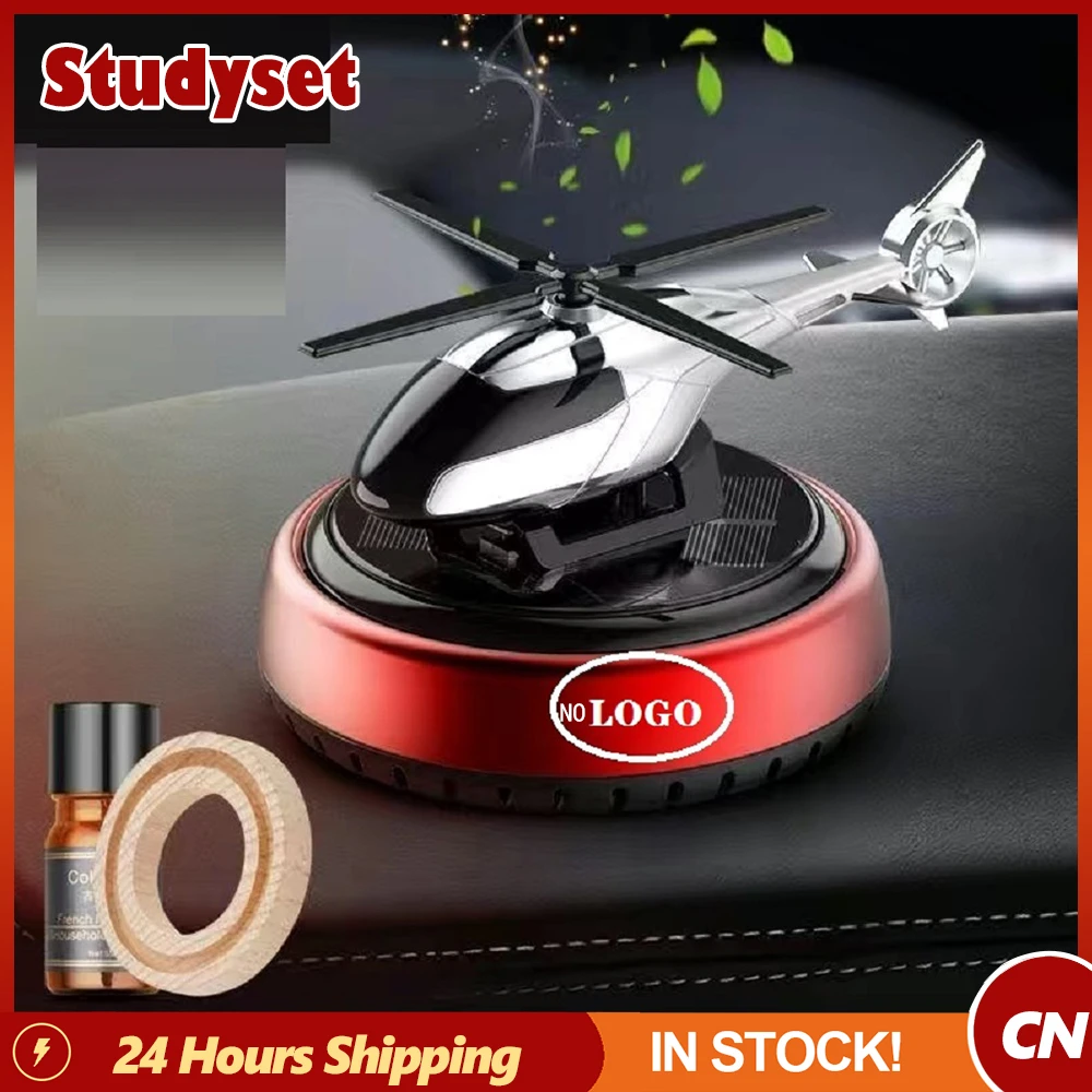 Car Air Freshener Helicopter Solar Powered Plane Fragrance Diffuser