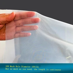 Premium Food Grade Nylon Filter Mesh Fabric - Fine Mesh for Kitchen, Water, and Oil Filtration (100 Mesh 150Micron)