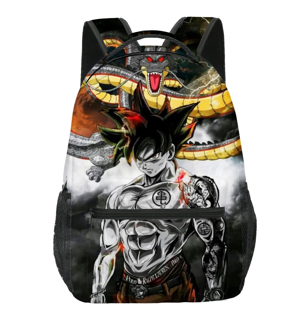

New Superhero Dragon Ball Backpack 3D Printe Boys Girls School Bags 16inch Alleviate Burdens Backpack Laptop Mochilas