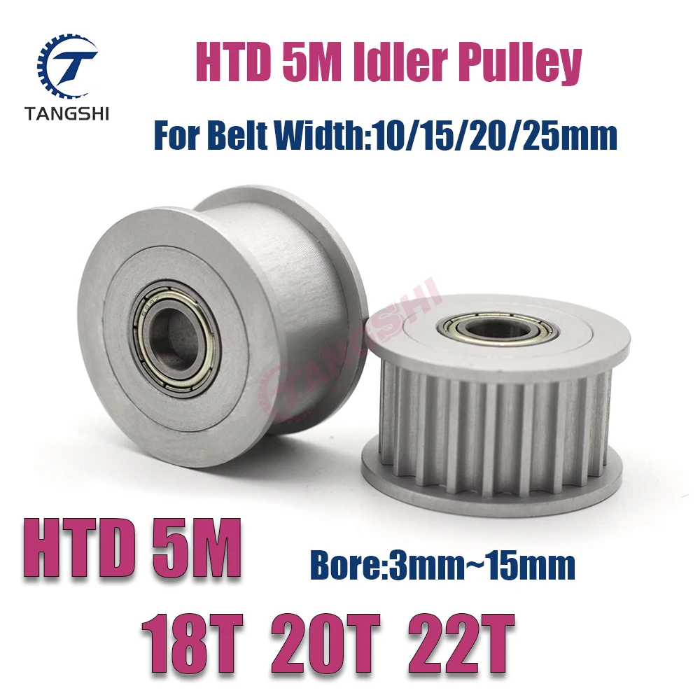 Htd-tipo Tensor Sincronismo Polia Furo 5m 18 20 22 mm a 15 mm Largura 10 mm 15 mm 20 mm 25 mm Correia Htd 5m 5gt 18t 20t Roda Tensor 22 t