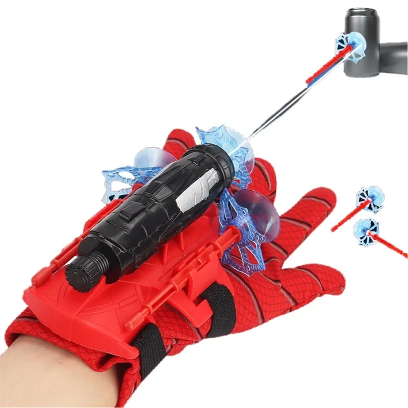 Children Love Toys Spider Silk Launcher Can Be Sprayed Spider Silk Gloves  Launcher for Spider Cosplay