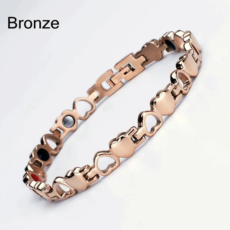 Cavigliera Magnetica In Titanio Per Donna - Argento, Con Magnete Per Benessere | Design Elegante - Foto 3