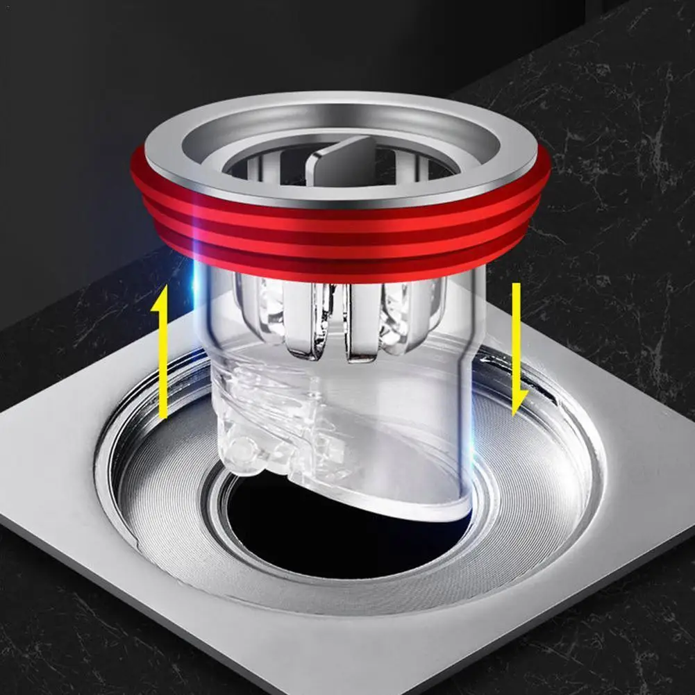 

Floor Drain Magnetic Suction Filter Screen For Bathroom Drainage Pipes Drainage Outlet Universal Odor And Insect Proof Cove X7Y8
