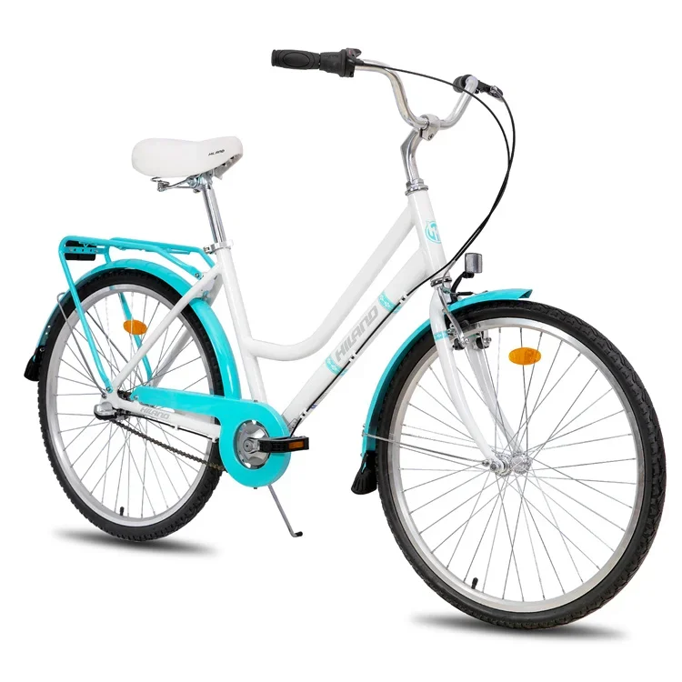 Bici Classica Da Donna In Alluminio Bianco Per Adulti 26 Pollici Cruiser Pendolare Bicicletta Da Donna City Bike