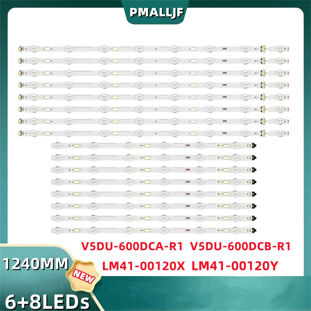 Conjunto Tira Conduzida Ua60ku6000w Ue60ku6000 Ue60ju6000 Un60ju7100 V5du600dca 600dcb-r1 Bn9634806a 34805a 39664a 39663a 16 Peças