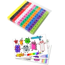 100pcs Educational Interlocking Math Cubes (Set B)
