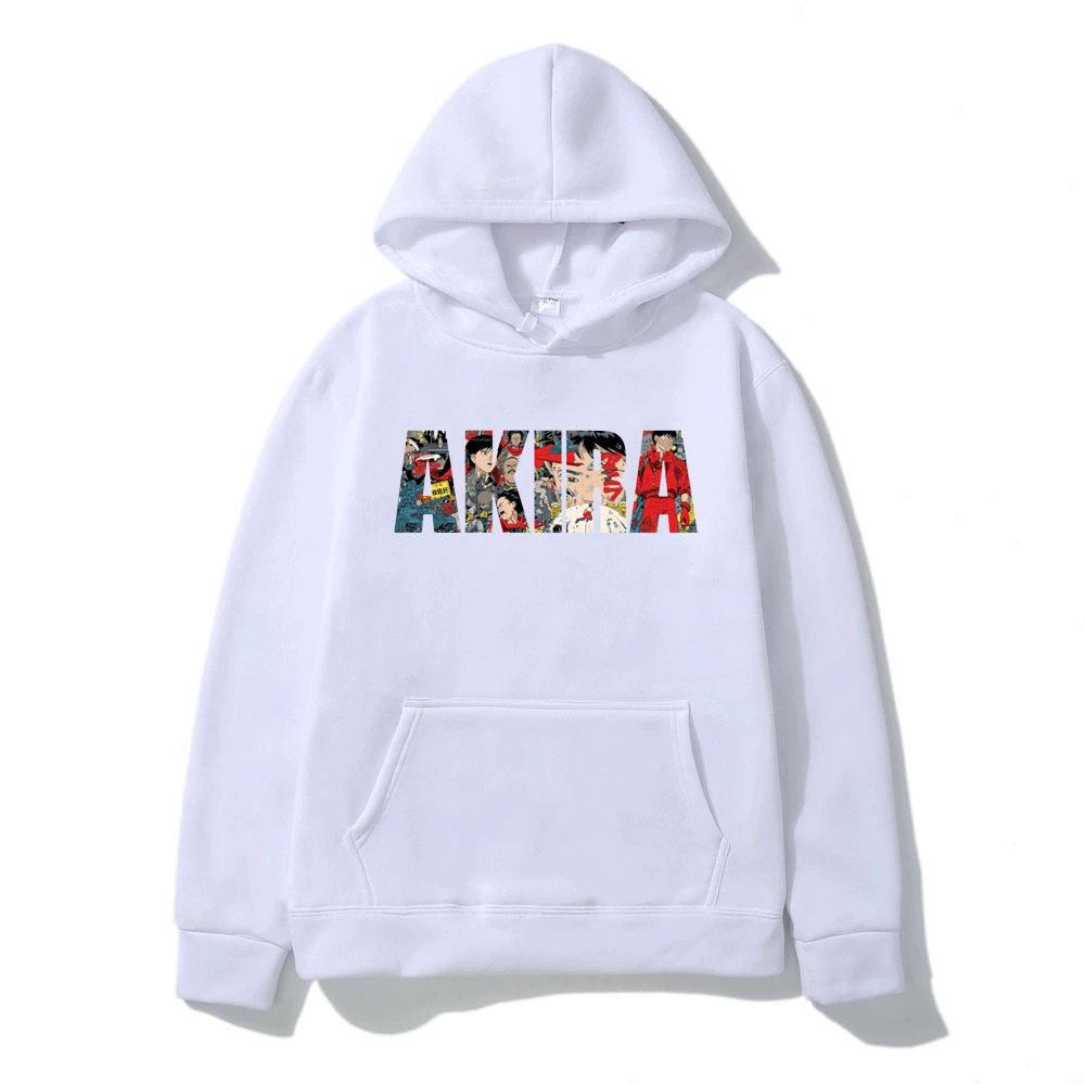 

90s Retro Anime Hoodies Neo Tokyo Akira Hoodie Men Women Movie Science Fiction Manga Shotaro Kaneda Graphic Oversized Sweatshirt