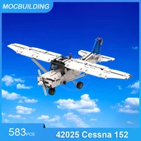 MOC Building Blocks 42025 Cessna 152 Plane Model DIY Assemble Bricks Aircraft Transportation Creative Xmas Toys Gifts 583PCS 1