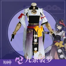 FAKUNTN Genshin Cos – Polo à neuf bandes pour femmes, vêtements de Cosplay général Thor Thunder, pour adultes