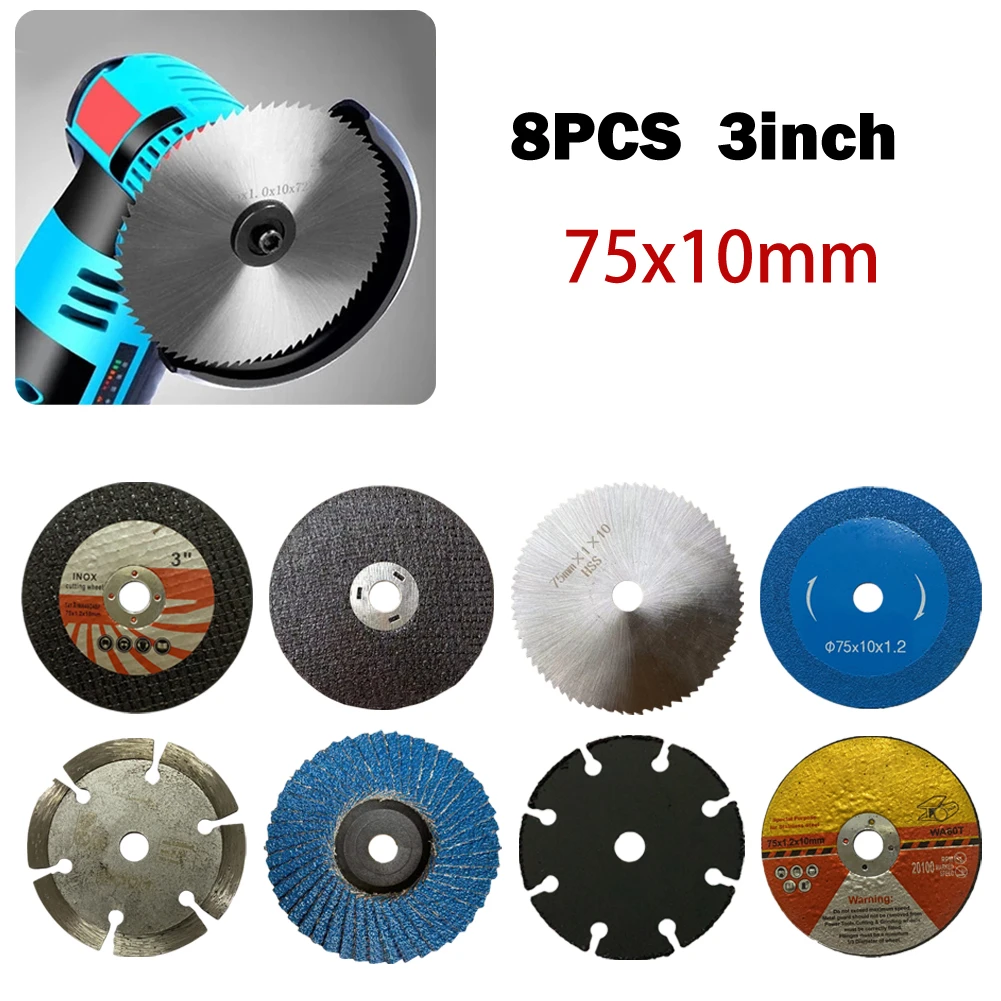 Gezichtsveld uitbreiden Geheim 8Pcs 75X10Mm Haakse Slijper Circulaire Hss Zaagblad Slijpschijf Hout Metaal  Slijpschijf Polijsten Vel schuren Disc Power Tool| | - AliExpress