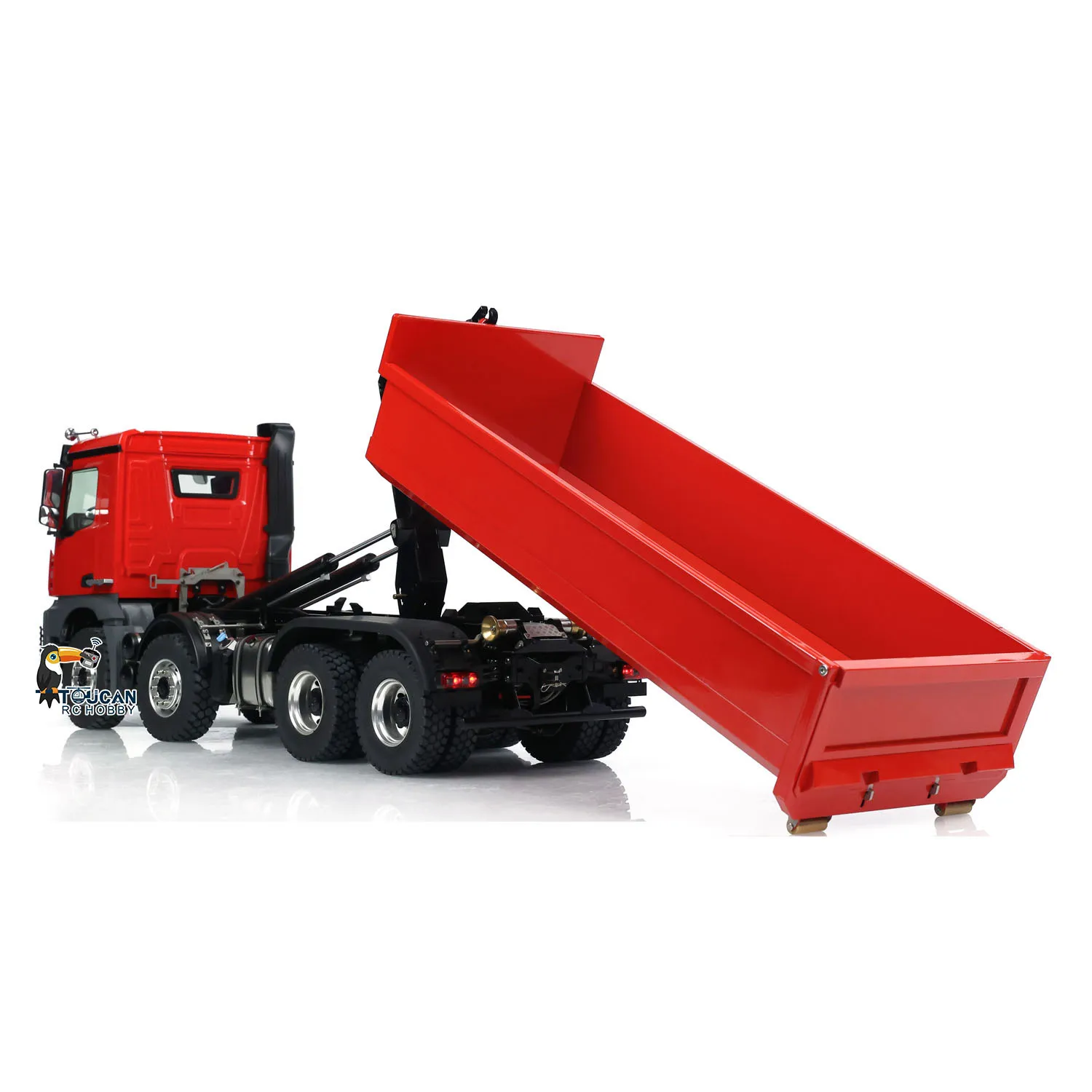 Toys 1/14 K3365 Kabolite 8X8 Red RC Hydraulic Dump Truck RTR Remote Control Painted Finished Tipper Vehicle Cars Model for Boys 6