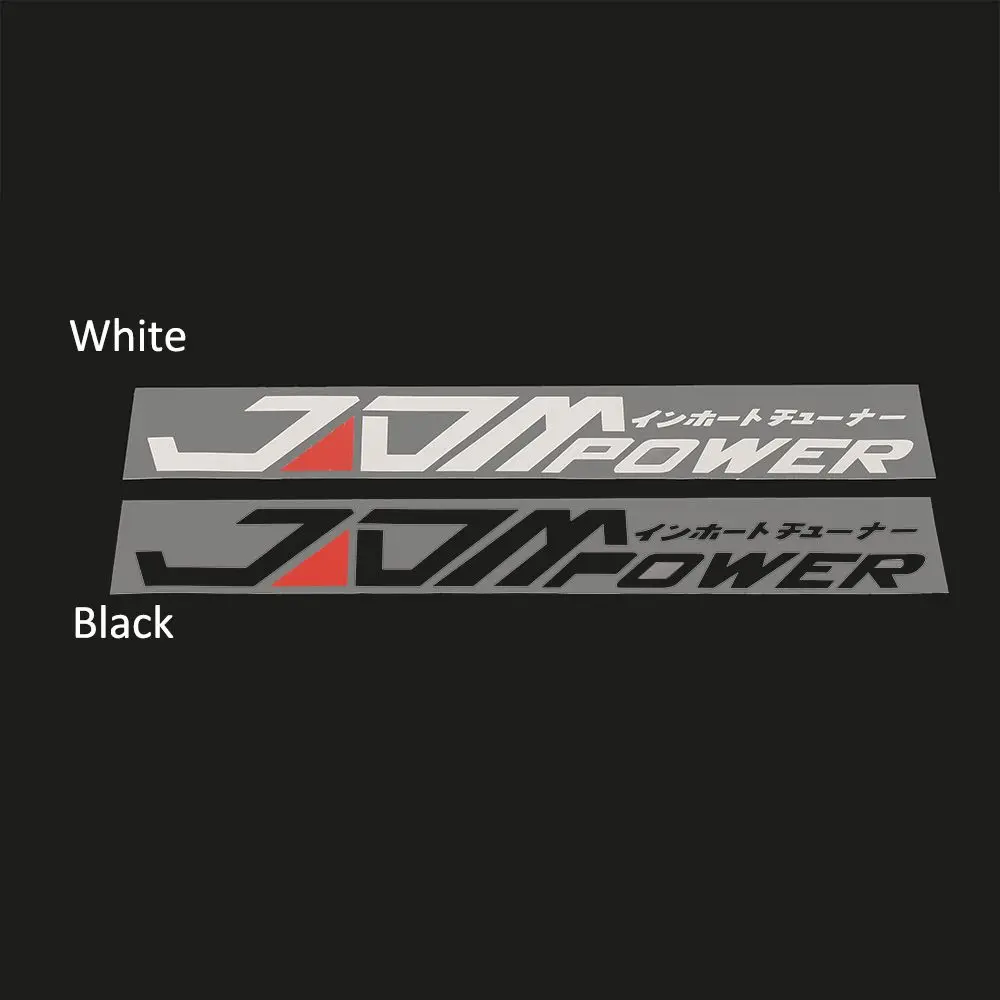 Waterproof JDM Car Sticker Bumper Decal Black/White
