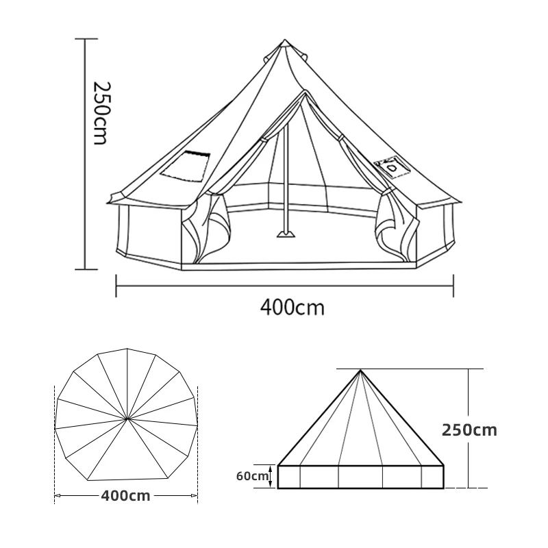 Timber Ridge® 6Person Yurt Glamping Tent