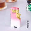 Creative Three Flame Butane Gas Lighter Metal Gradient Flame Switching Cool Windproof Torch Lighter Smoking Accessories Gadgets 5