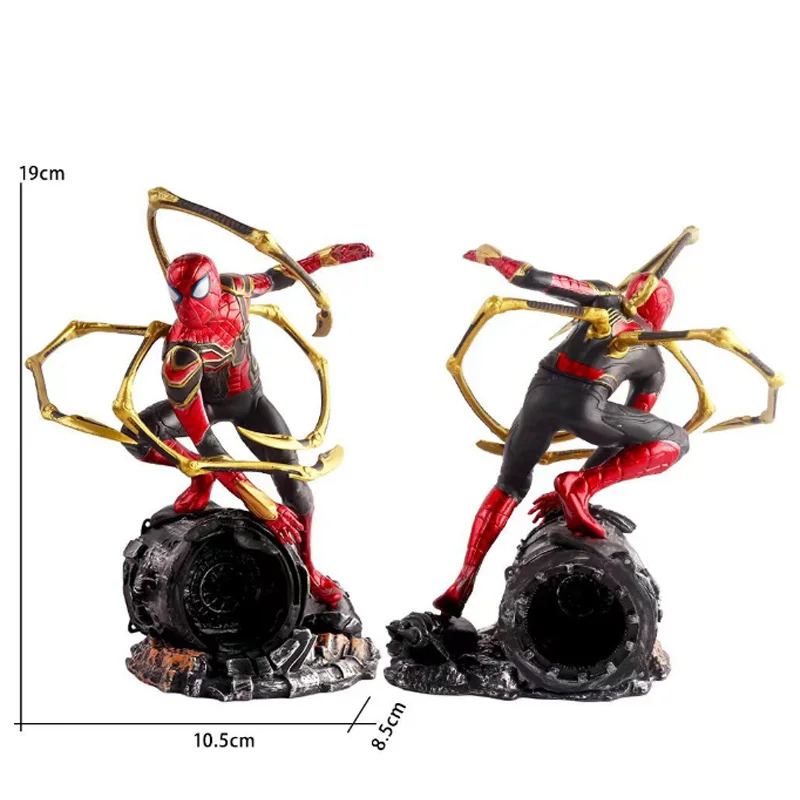 Iron-Spider Action Figure with Metal Spider Legs - Superhero Collectible Toy for Birthday Gift or Home Desk Decoration