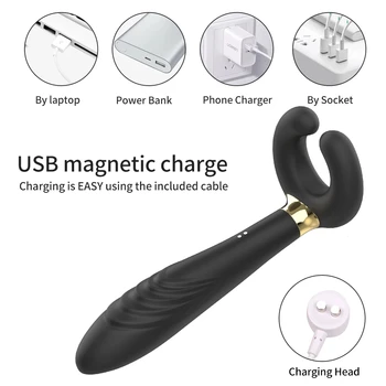 Penis Masturbator G Spot Vibrator Double Penetration Clit Clitoral Dildo Vibrador Juguetes Sexul3s Adult Sex Product for Couples 4