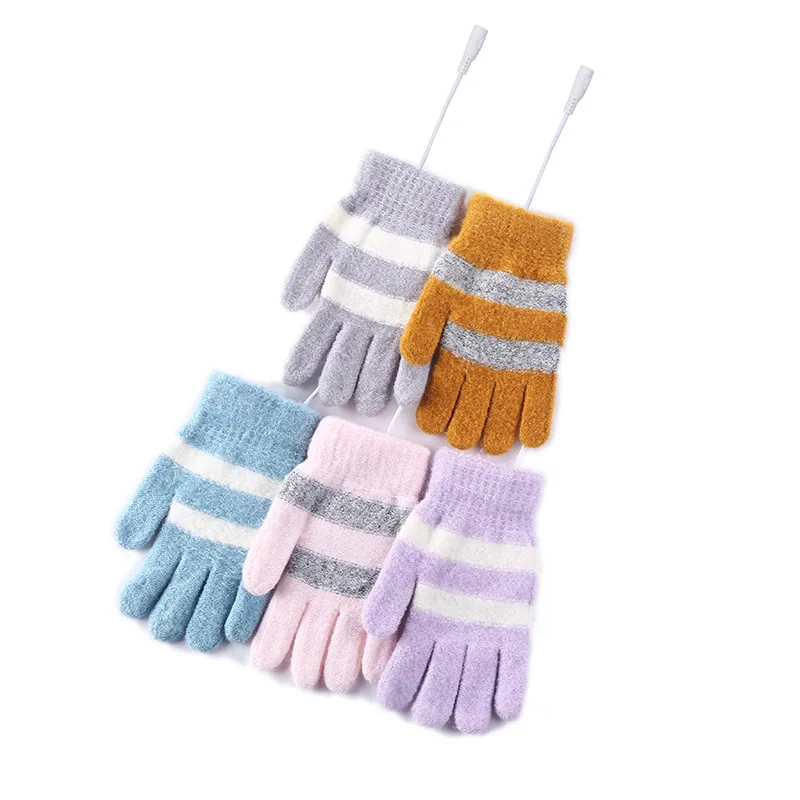 Winter Heated Warming Gloves Cycling Warm Knitted Gloves USB Electric Heating Skiing Women Men Special