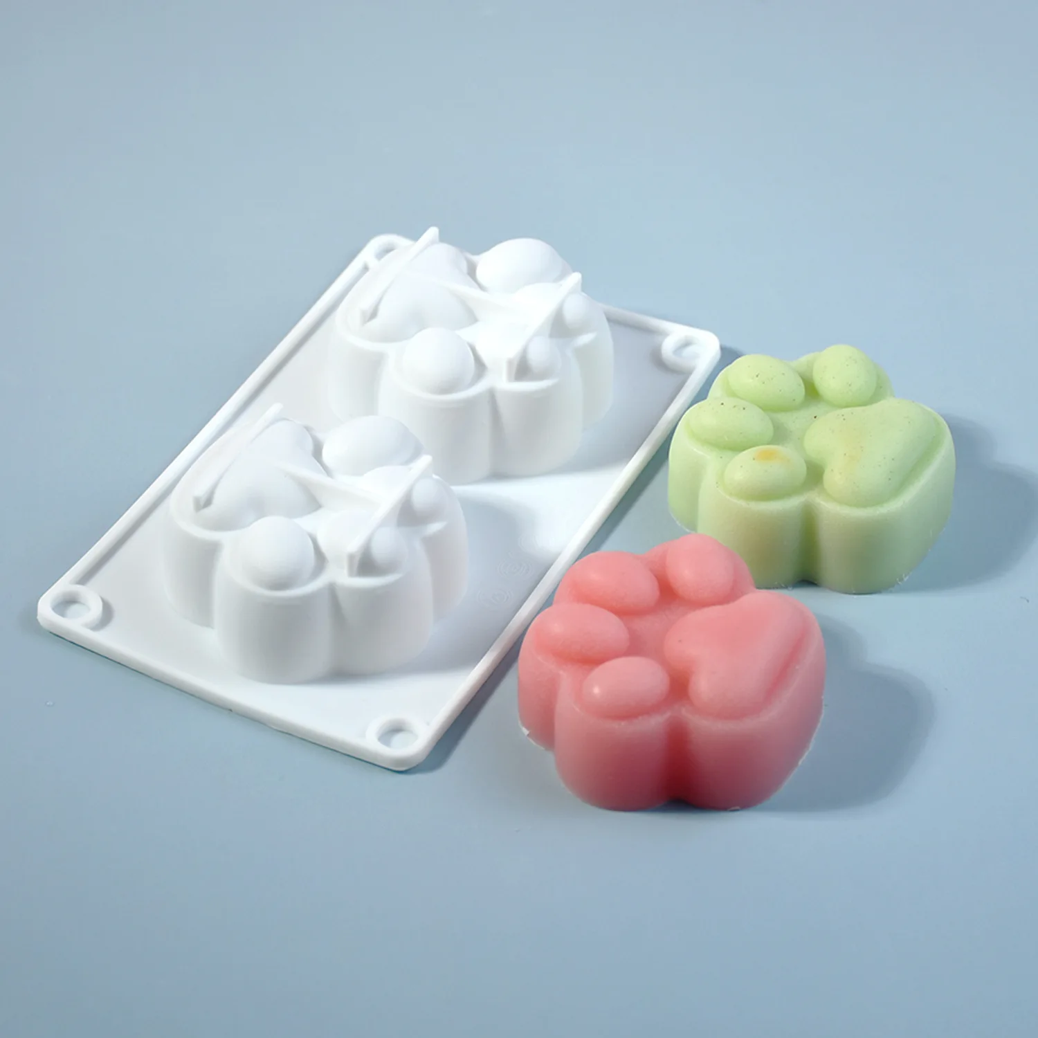 3D 팬더 발톱 양초 실리콘 몰드 DIY 크리스탈 에폭시 레진 몰드 동물 양초 석고 제작 도구 비누 드롭 글루 몰드