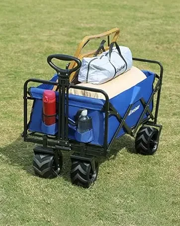 collapsible wagon folding wagon foldable wagon beach wagon with big wheels for sand utility wagon