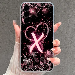 Love Heart Camera Protection Clear Case - Trendy Shell - Samsung A52 (U - 12X)