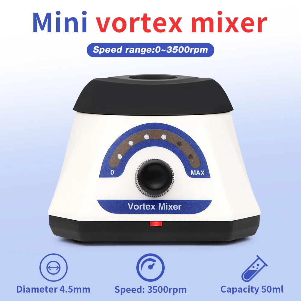 VM1S Mini Vortex Mixer 3500rpm Adjustable Speed Mixer 50ml Liquid Shaker Eectronic Blender Tattoo Ink Nails Polish Swirl