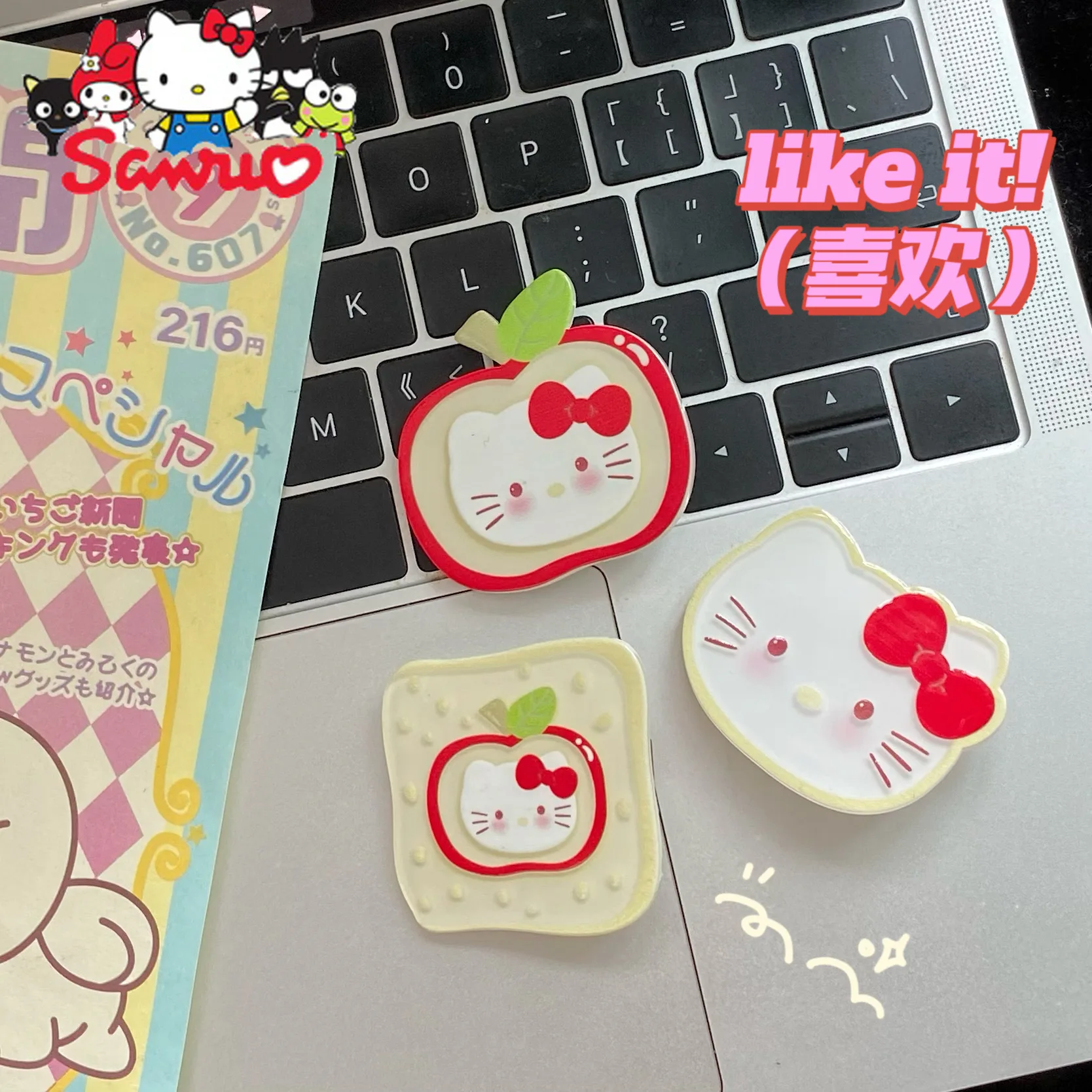 

Sanrio Melody Kuromi Hello Kitty Cinnamoroll Pochacco Cute Duckbill Clip Girl Heart Bangs Clip Side Hair Card Cartoon Headdress