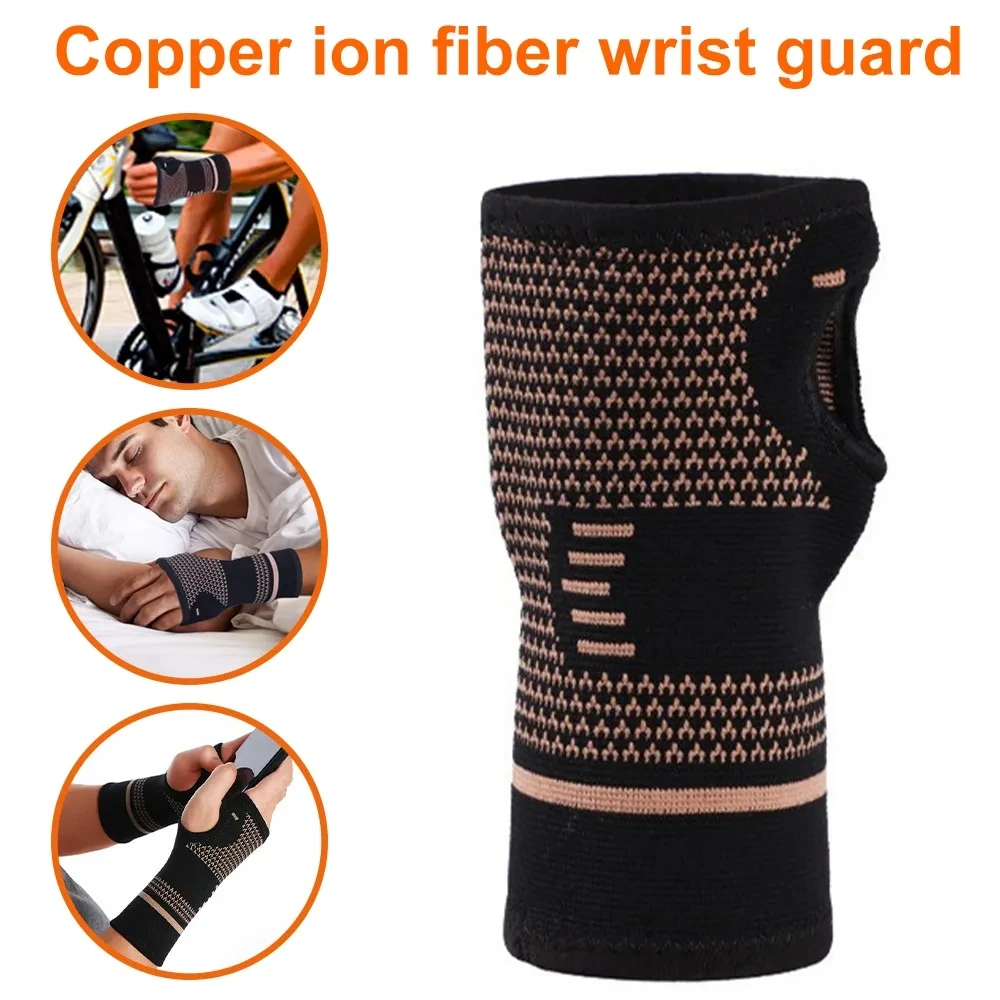 

Compression Wrist Support with Pressure Belt Sport Protection Wristband Knitting Pressurized Wrist Palm Brace Bandage Support