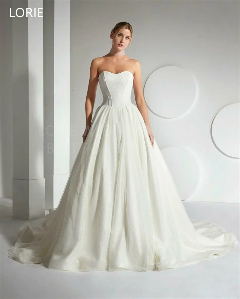 LORIE A-line Off The Shoulder Wedding Dresses Classical Mermaid  Bridal Gown Sweetheart Elegant Wedding Party Gowns Customized 2