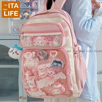 Italife Big Anime Ita Backpack with Insert Women Kawaii Clear High-capacity Itabag for Girls Large Backpack Back To School H260 1