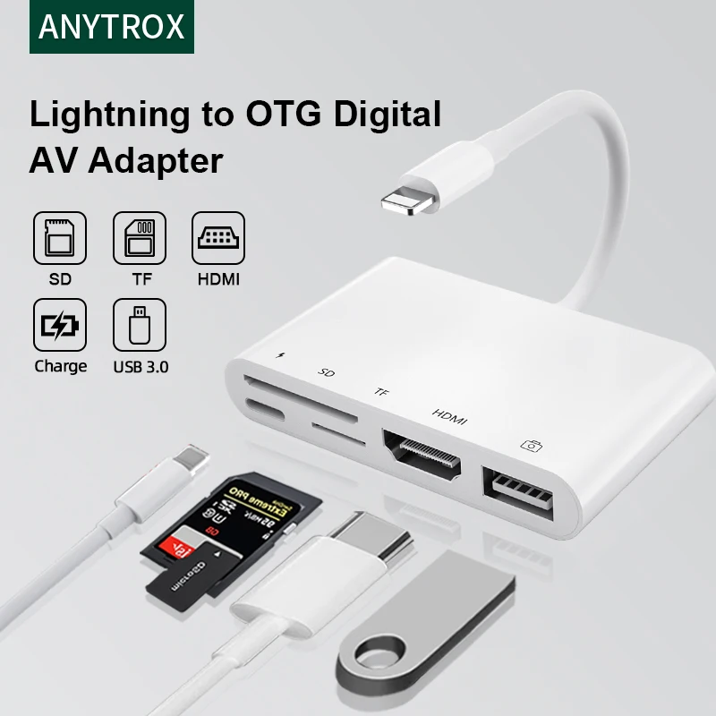 Camera Adapter Lightning To Hdmi Disney Plus Lightning To HDMI