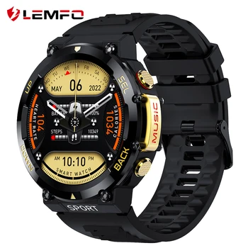 LEMFO Smart Watches for Men IP68 waterproof Bluetooth Call LF33 sports watches 400mah smartwatch 1.39 Inch 360*360 HD PK T-Rex 2